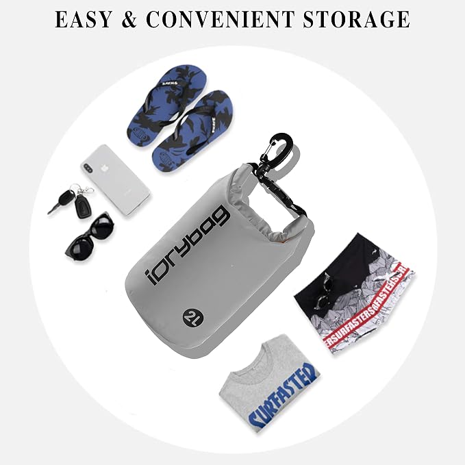 IDRYBAG Dry Bag for Kayaking Waterproof 2L/5L/10L/15L/20L, Small Dry Sack - Image 4