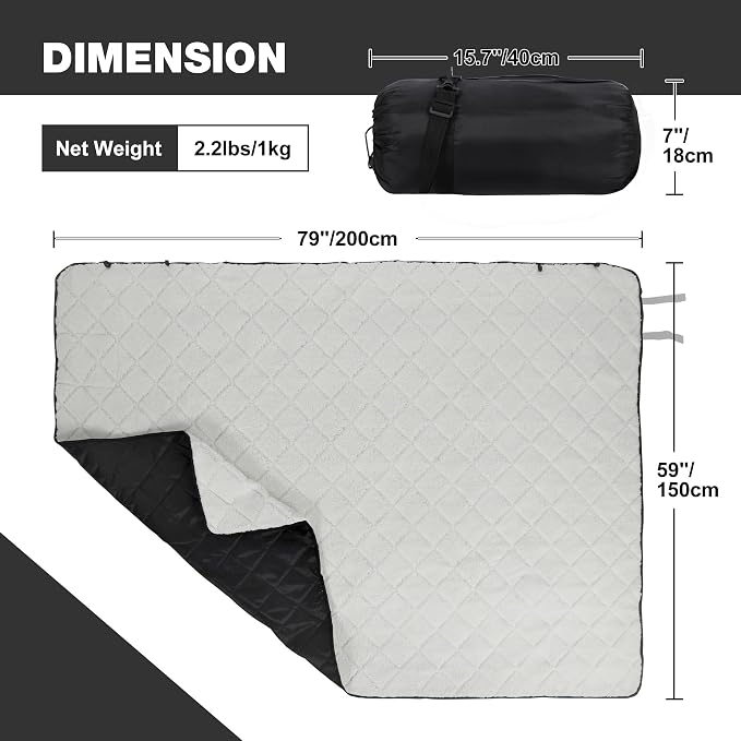 REDCAMP Large Warm Camping Blanket - Image 2