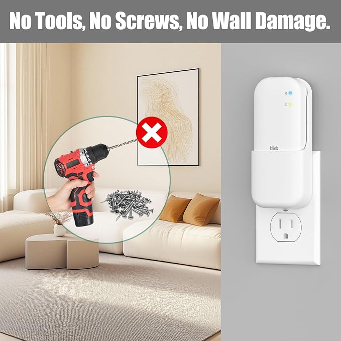 Outlet Wall Mount for Blink Sync Module Core, 2-in-1 Charging Station - Image 5