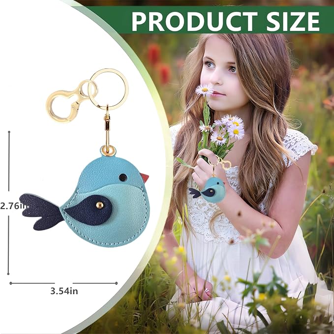 BORKUANA Leather Keychain Holder Case Compatible - Image 2
