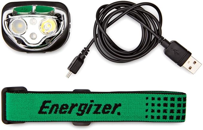 Energizer Vision LED Rechargeable Headlamp, Water Resistant Bright LED Headlamp - Image 6