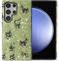for Samsung Galaxy S24 Ultra Case, HL2 Grass Cat Hybrid 2 Layer Hard Shell by Unknown