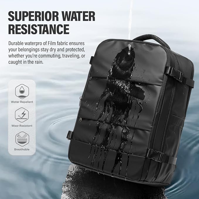 Vacuum Backpack Travel with Pump, Water Resistant Airbag Travel Backpack - Image 7