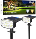 Solar Spotlights, Super Bright LED, 2 CCT Warm & Cool Light, Solarspot Lights by JEJOT