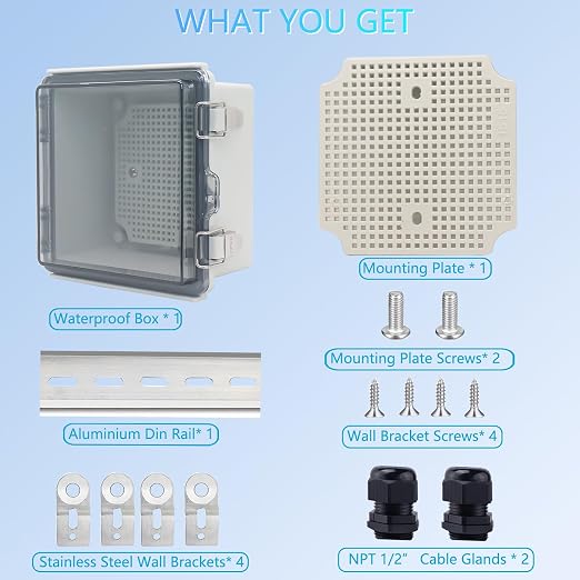 Junction Box, Outdoor Electrical Boxes Waterproof IP67 ABS Plastic Project Box - Image 7