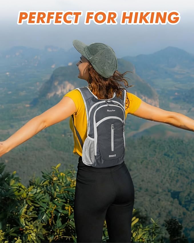 Seektop Small Hiking Backpack Expandable 12L-15L, Lightweight Packable - Image 10