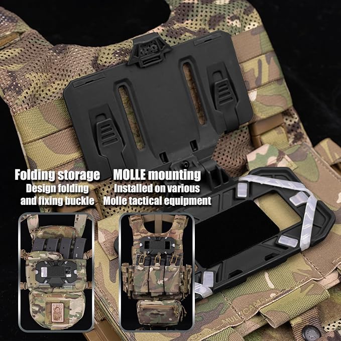 Zhongren Tactical Plate Carrier Vest Attachments Universal Phone Chest Mount - Image 6