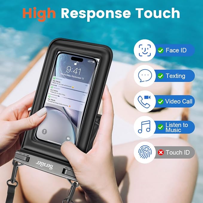 Floating Waterproof Phone Pouch 2 Pack, IPX8 Waterproof Phone Case - Image 6