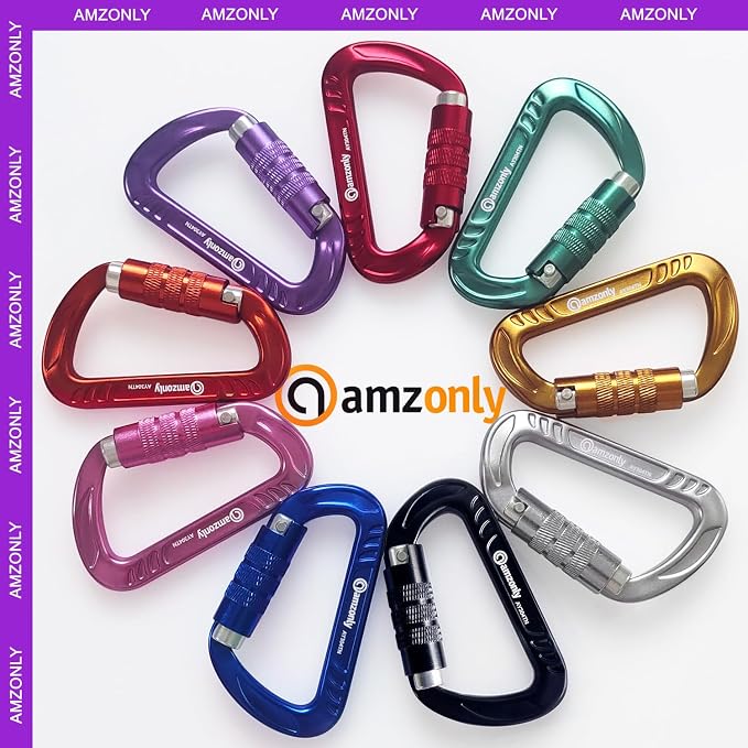 3inch Auto Locking Carabiner Clips Heavy Duty, 12KN /2697lbs Lightweight - Image 7