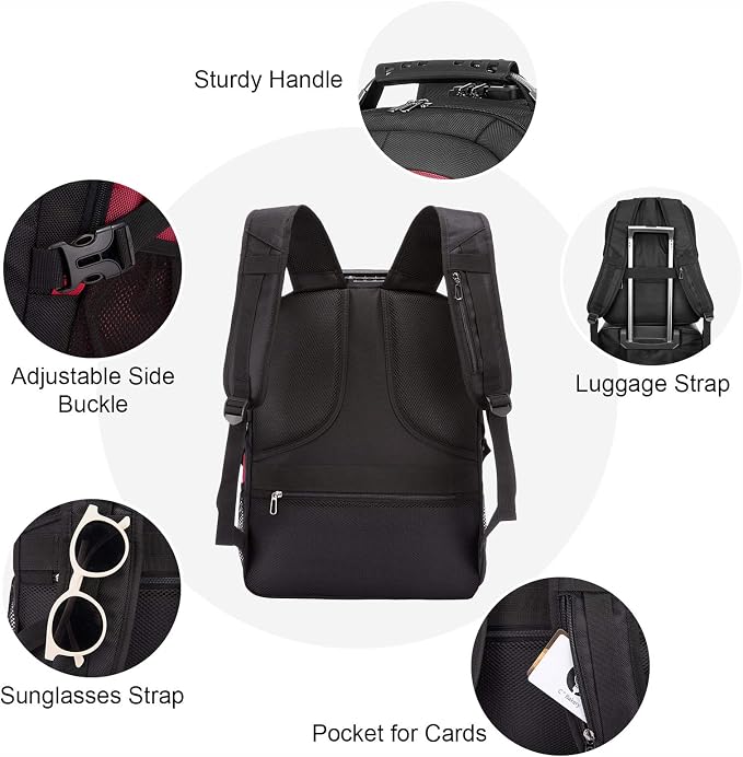 LOVEVOOK Large Backpack for Men 18.4 inch Heavy Duty Travel Laptop Backpack - Image 5