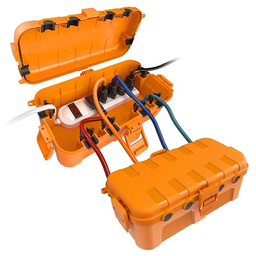 Flemoon Outdoor Electrical Box Waterproof, Medium Weatherproof Electrical Box by FLEMOON