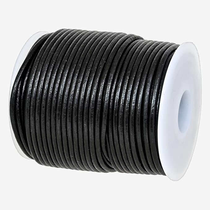 GENIQUE Real/Genuine Round Leather String Cord by GENIQUE