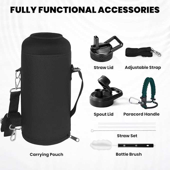 RAYMYLO Insulated Water Bottle 87 oz, Triple Wall Vacuum Stainless Steel - Image 6