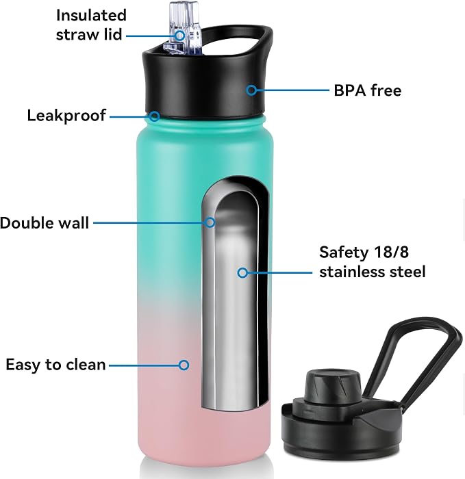 24oz Insulated Water Bottle - Image 2