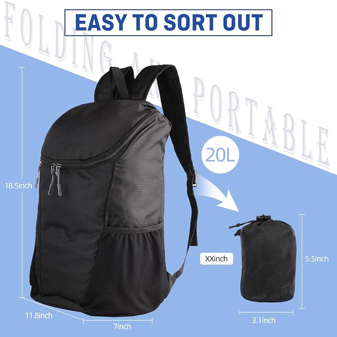 DOVO Hiking Backpack, Waterproof and Wear-resistant Lightweight Backpack - Image 2