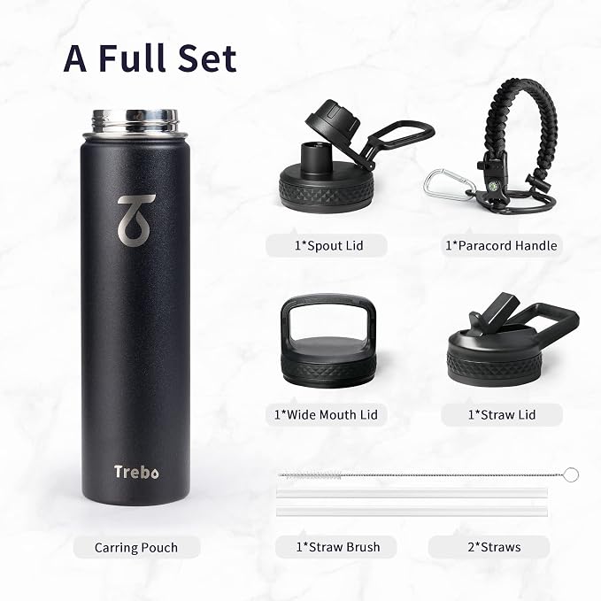 Trebo 24 oz Water Bottle Insulated - Image 6