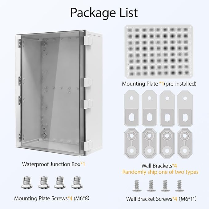 Electrical Box, IP65 Waterproof Dustproof ABS Plastic Enclosure, Outdoor and - Image 7