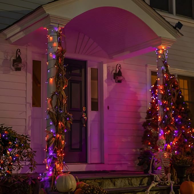 DAZZLE BRIGHT Halloween 300 LED String Lights, 100FT String Lights - Image 4