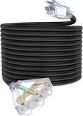 50Ft 12/3 Outdoor Extension Cord by PLUGTUL