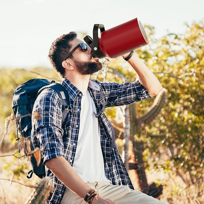 WATERSY Half Gallon Water Bottle Insulated, BPA Free&Leak Proof, 64oz Stainless - Image 7