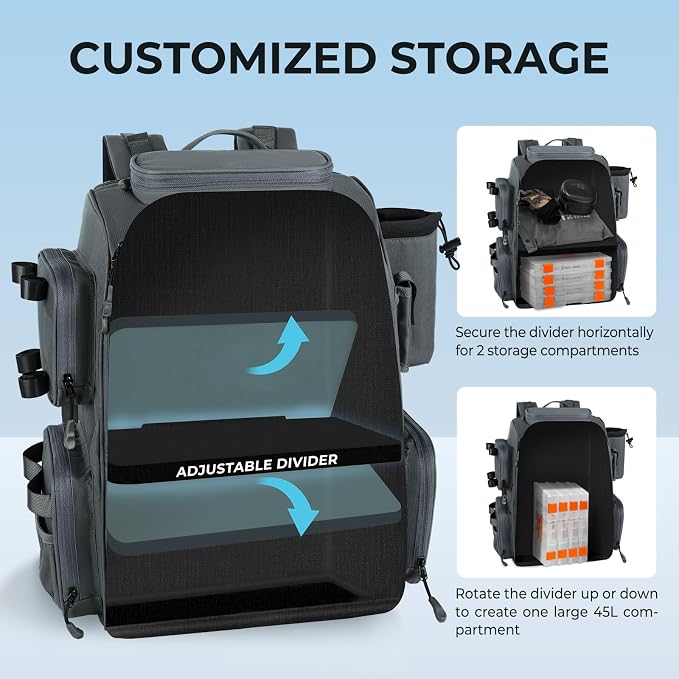 KastKing Bait Boss Fishing Tackle Backpack - Image 4