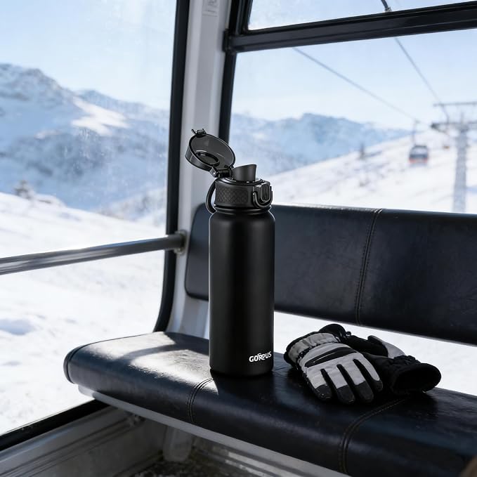 GOPPUS Insulated Water Bottle 20oz Stainless Steel BPA-Free Sports Bottle Ideal - Image 8