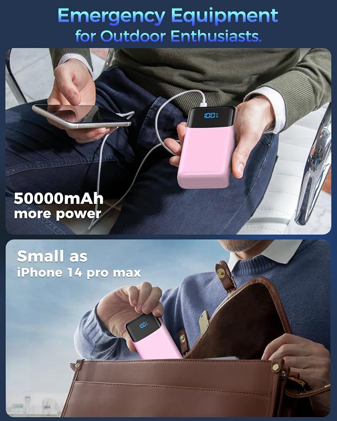 Portable Charger 50000mAh Power Bank, High Capacity External Battery Pack - Image 6