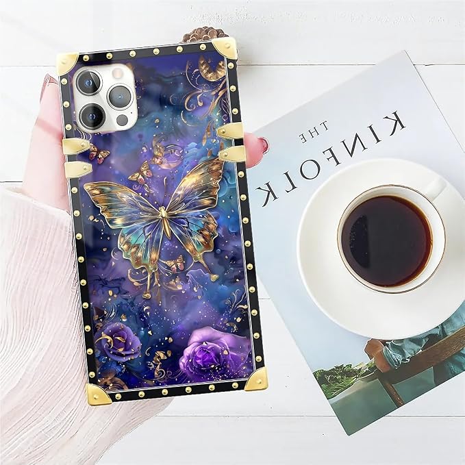 Compatible with iPhone 11 Pro Max Case, Glistening Golden Butterfly Vibrant - Image 7