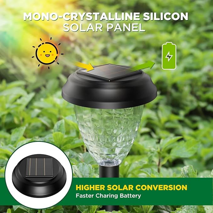 URAGO Super Bright Solar Lights Outdoor Waterproof-10 Pack, Dusk to Dawn Up to - Image 6