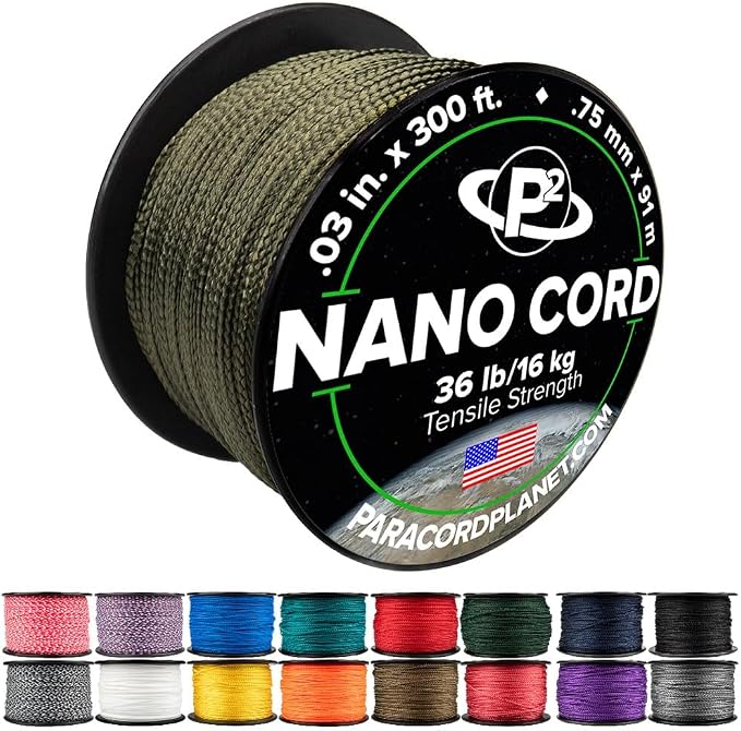 Paracord Planet Nano Cord –Lightweight Nylon Nano Paracord – Great by ParacordPlanet