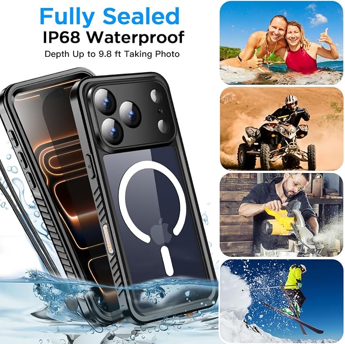 AICase for iPhone 17 Pro Case Waterproof Clear - Image 6