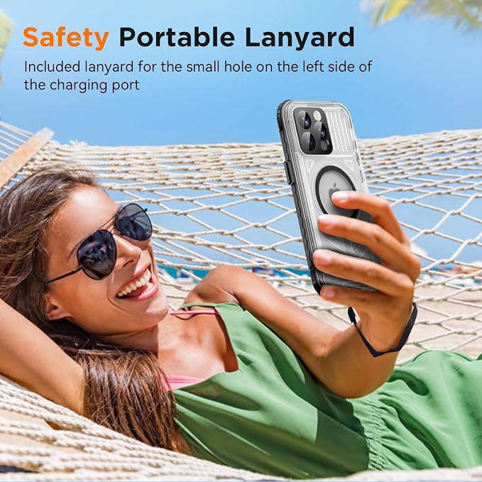 WIFORT for iPhone 15 Pro Waterproof Case, 360 Full Body Sealed Protection Cover - Image 7