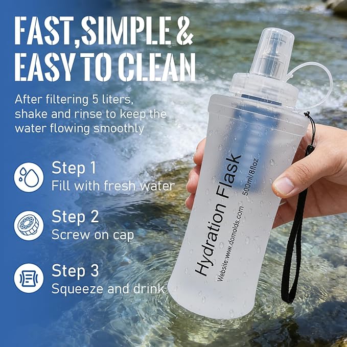 1L Collapsible Water Bottle - Image 5