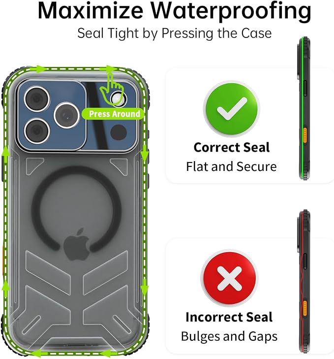 for iPhone 17 Pro Max Waterproof Case, Fit - Image 8