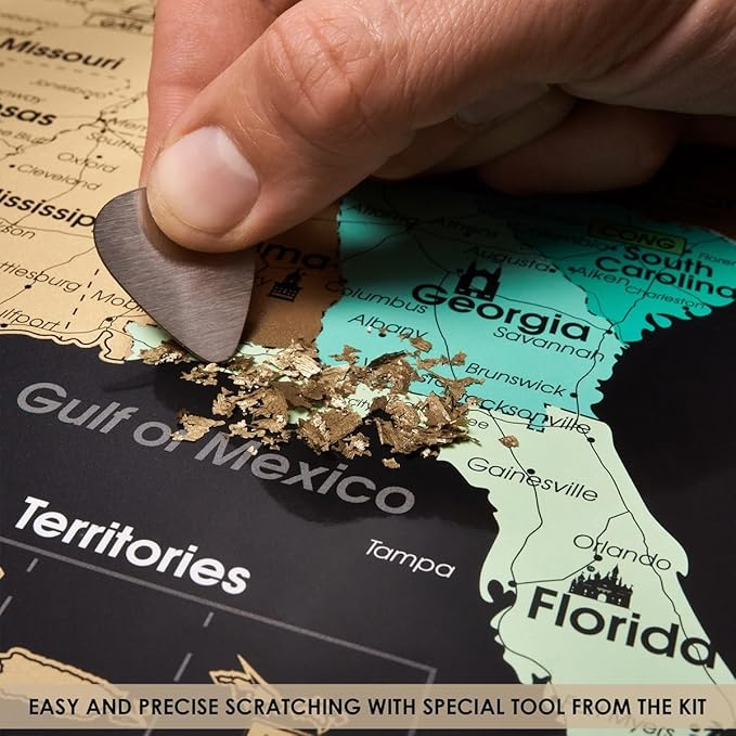 Detailed Scratch off USA Map - Image 2