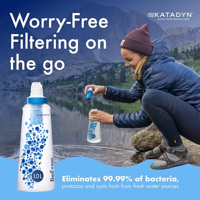 Katadyn BeFree 1.0L Ultralight Collapsible Water Filter Bottle - Image 2