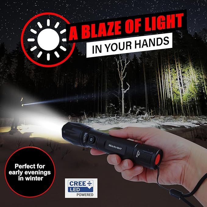 GearLight S1000 LED Tactical Flashlight - Image 2