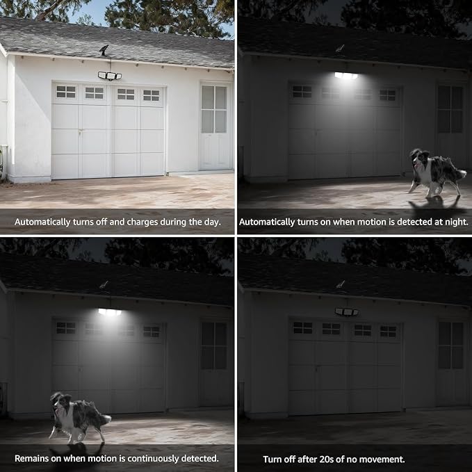 Lepro Solar Lights for Outside, WL5000 Motion Activated Security Lights - Image 7