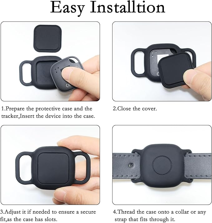 Waterproof Dog Collar Holder for Tile Life360 Mate 2022 Tracker, Anti Lost Soft - Image 4