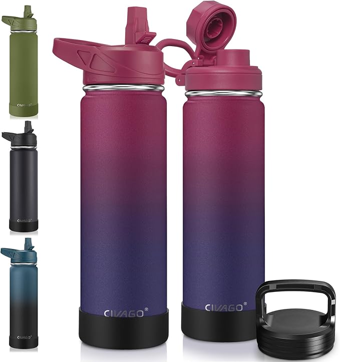 CIVAGO 22 oz Insulated Water Bottle by CIVAGO