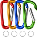 sprookber 4" & 5" Extra Large Aluminum Carabiner D Ring, Caribeener Clips by Sprookber