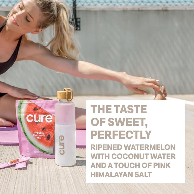Cure Hydration | Plant-Based Electrolyte Drink Mix | No Added Sugar | FSA-HSA | - Image 5