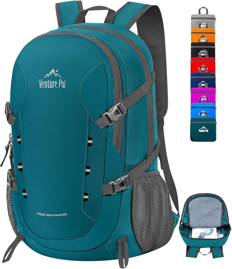 Venture Pal 40L Lightweight Packable Travel Hiking Backpack Daypack by VenturePal