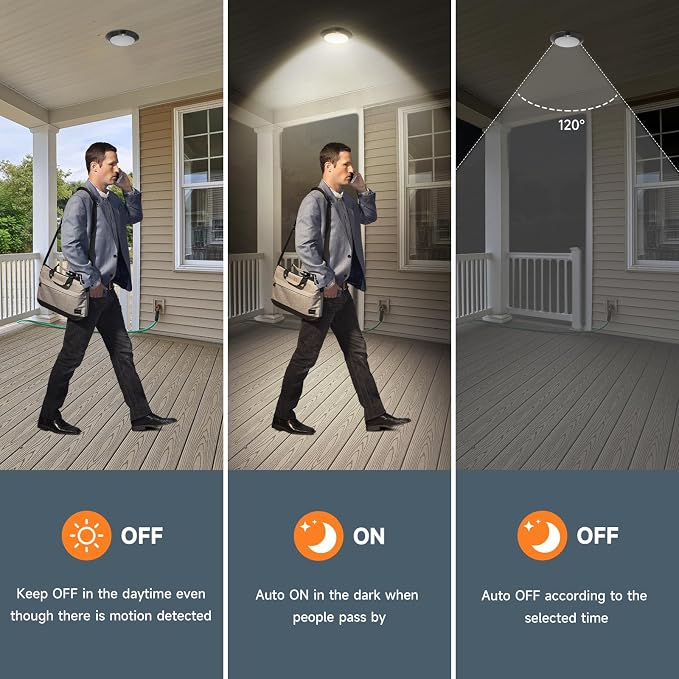 ECOELER 6Inch Motion Sensor LED Ceiling Light - Image 5