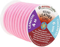 Mandala Crafts Round Genuine Pink Leather Cord by MandalaCrafts