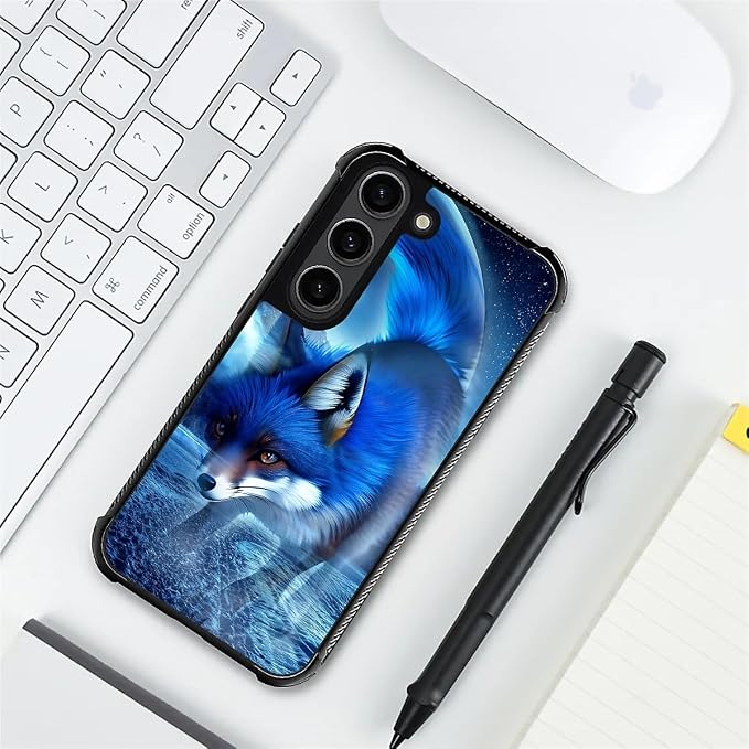 for Samsung Galaxy S23 Plus Case, Snowy Mountain Fox Lake Pattern Graphic - Image 7