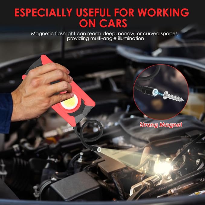 Rechargeable LED Work Light, OTYTY 40W 2000LM Magnetic Work Light Battery - Image 2