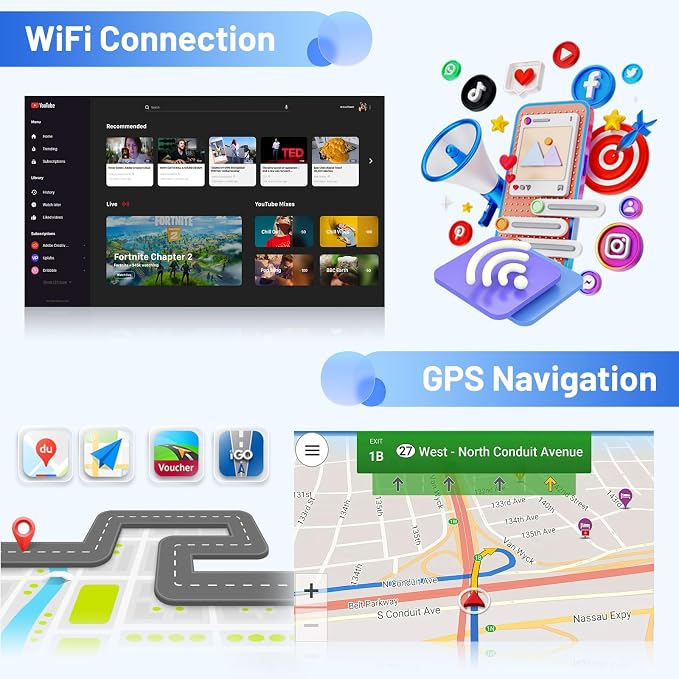 Inefala 4+64G Radio for Jeep Compass Patriot 2007 2008 2009 Android 15 CarPlay - Image 5