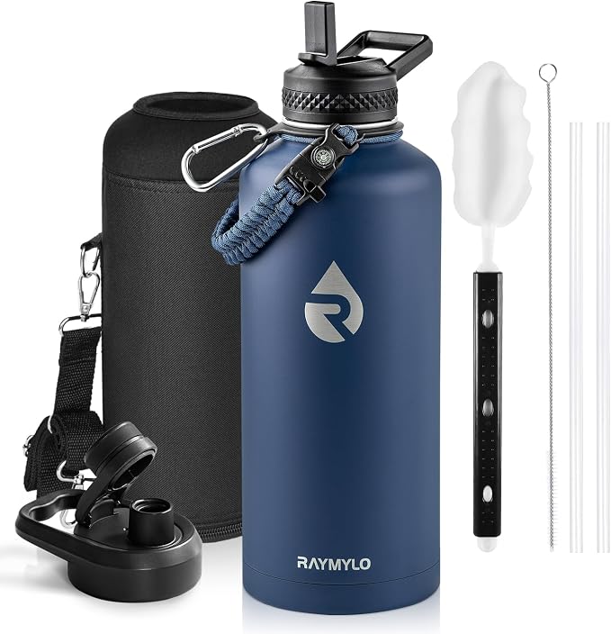 RAYMYLO Insulated Water Bottle 87 oz, Triple Wall Vacuum Stainless Steel by RAYMYLO