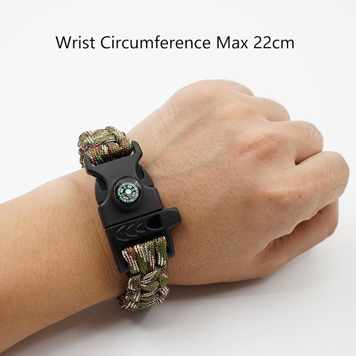 8 Pack Emergency Survival Bracelet - Image 4